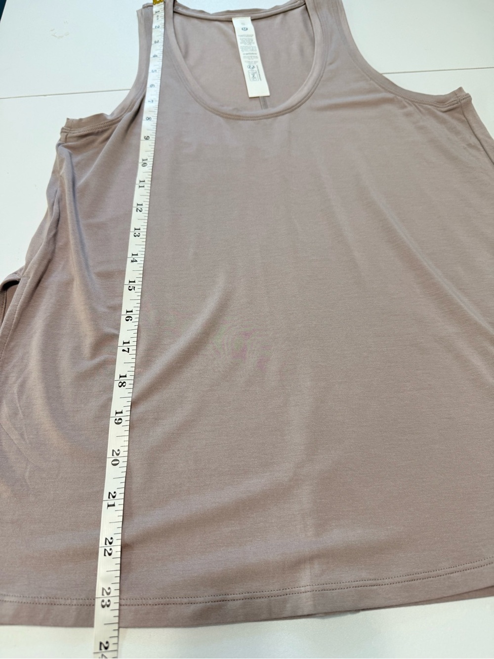 lululemon Modal Silk Side Slit Tank Mauve Dusk Pink Sleeveless Size XS - Picture 9 of 9